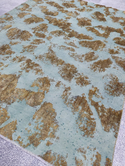Persian Kashan Overdyed Rug | 7' 5" x 9' 8"