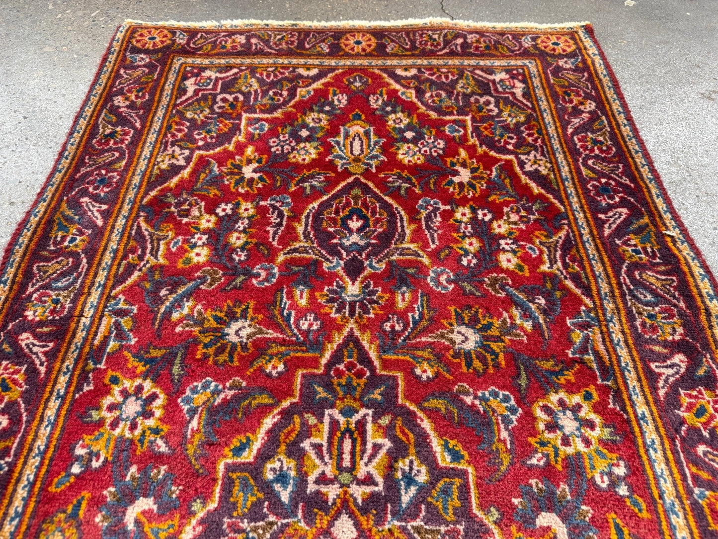On Hold - Persian Kashan Rug | 2' 1" x 4' 8"