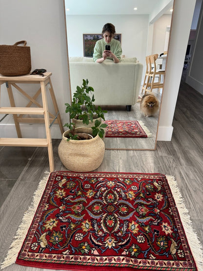 Persian Kashan Twin Rugs | 2' 2" x 2' 8"