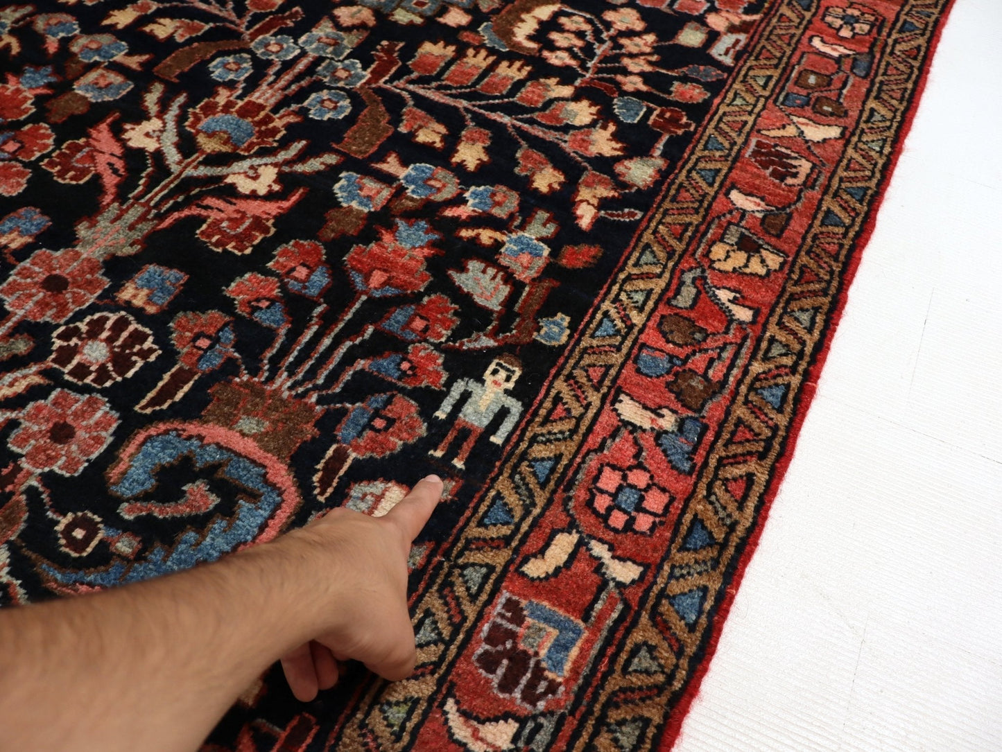 Persian Lilihan Runner Rug | 3' 5” x 9' 11"