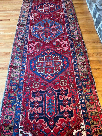 Persian Meshkin Runner | 10' 9" x 3' 2"