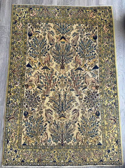 Persian Qom Rug | 3' 6" x 5' 1"