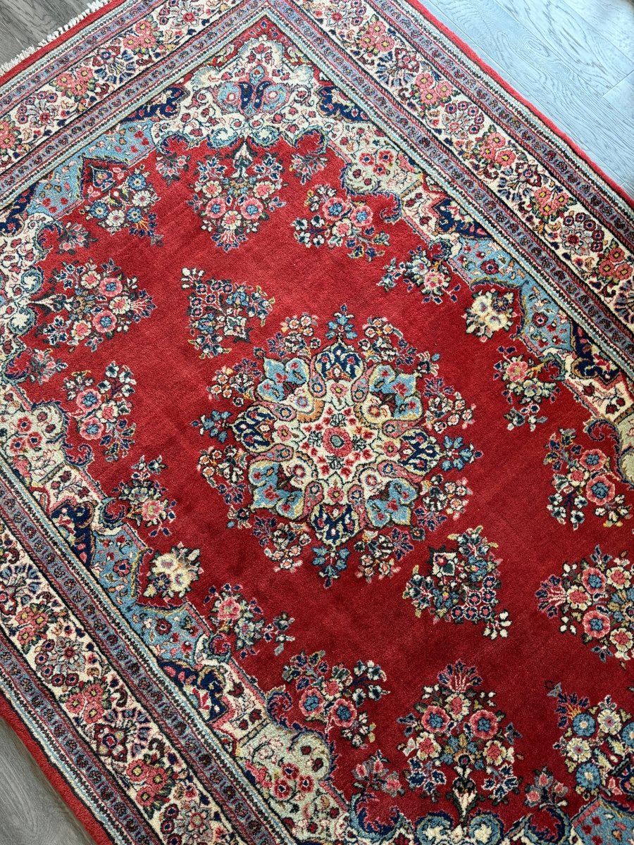 Persian Sarouk Rug | 6' 1" x 8' 10"