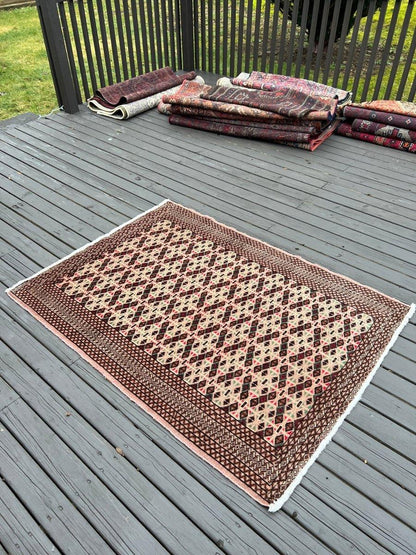 ON HOLD | Persian Turkmen Rug | 4' x 1' 7"