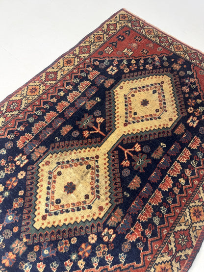 Persian Yalameh Rug | 3' 1” x 4' 6"