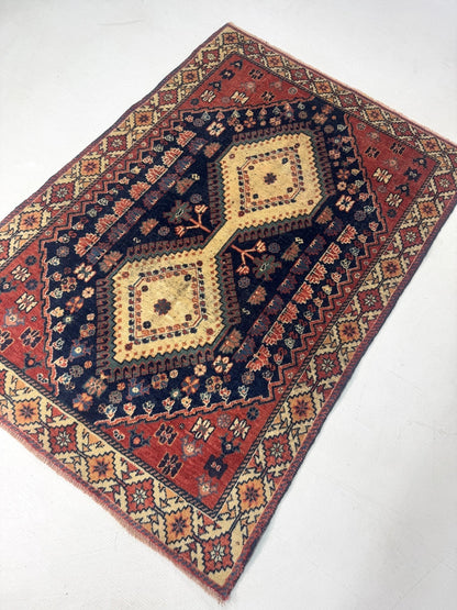 Persian Yalameh Rug | 3' 1” x 4' 6"