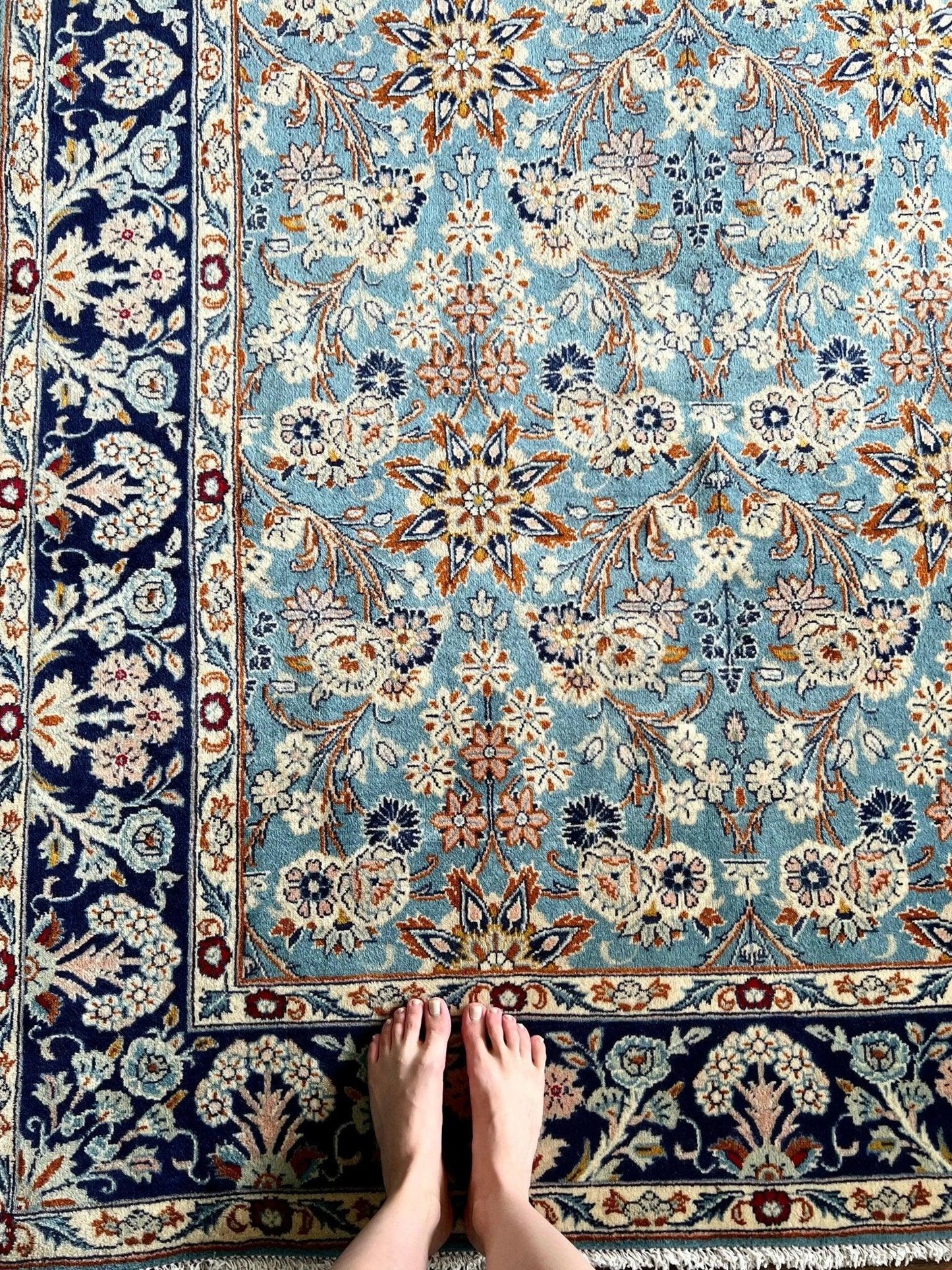 Persischer Yazd Teppich | 249 x 152 cm