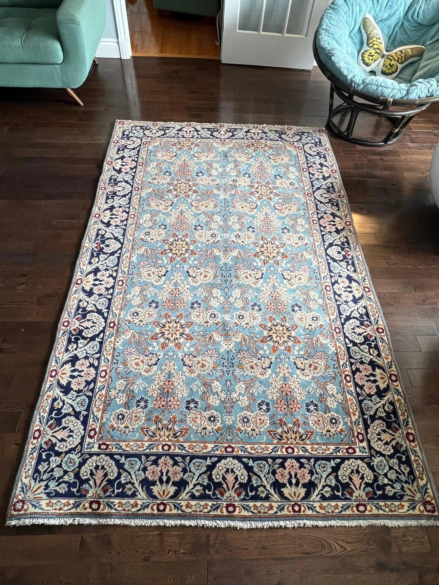 Persischer Yazd Teppich | 249 x 152 cm
