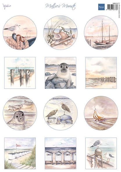Marianne Design A4 Cutting Sheet - Mattie's Mini's - Beach