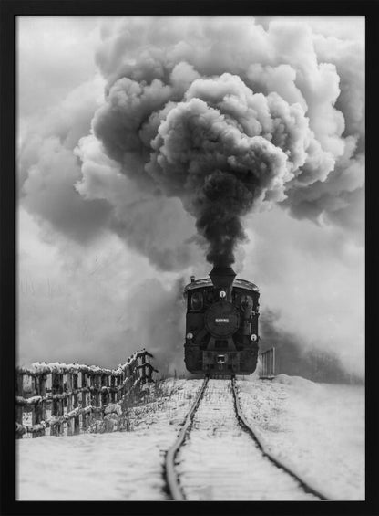 Wall art Old train