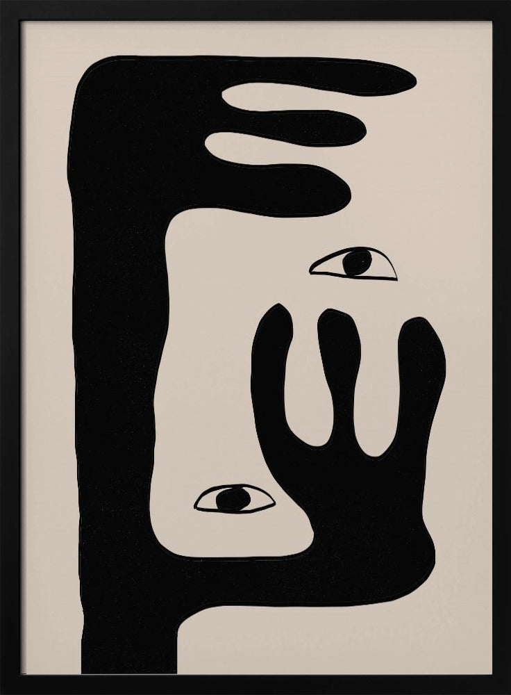 Wandbild Abstrakte Gesicht Nr. 2.