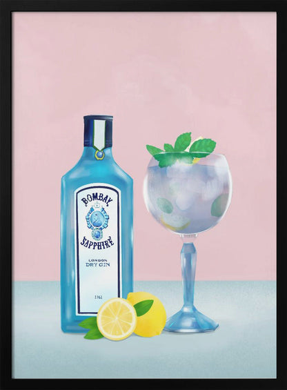 Wandbild Gin Cocktail