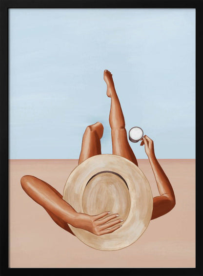 Wandbild Poolside Girl