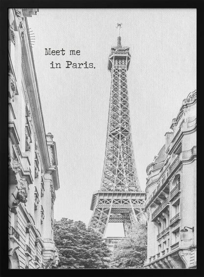 Wall art Meet me in Paris