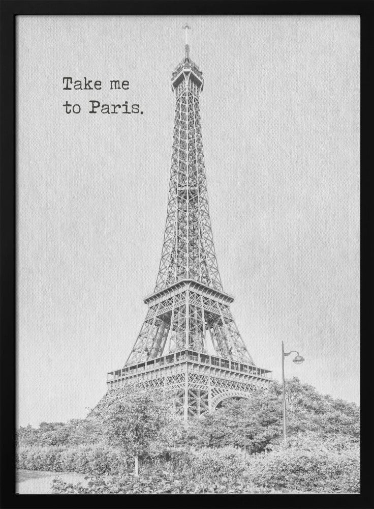 Wandbild Bring mich nach Paris
