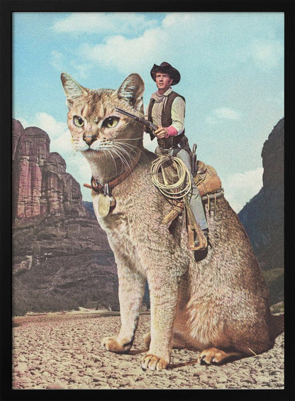 wall art Cat Lone Ranger