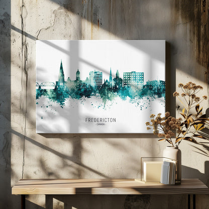 Wandkunst Fredericton Kanada Skyline