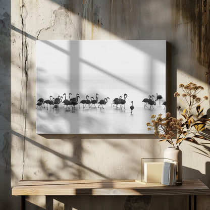 Wandbild Flamingos