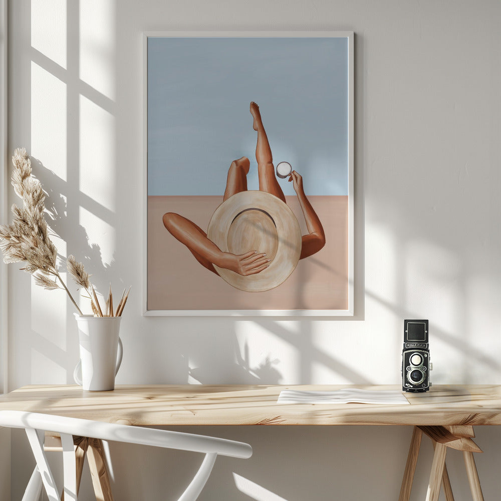 Wandbild Poolside Girl