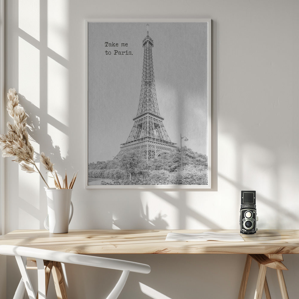 Wandbild Bring mich nach Paris