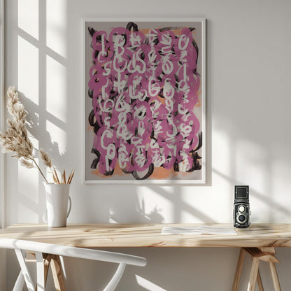 Wall art Paint brush abstract