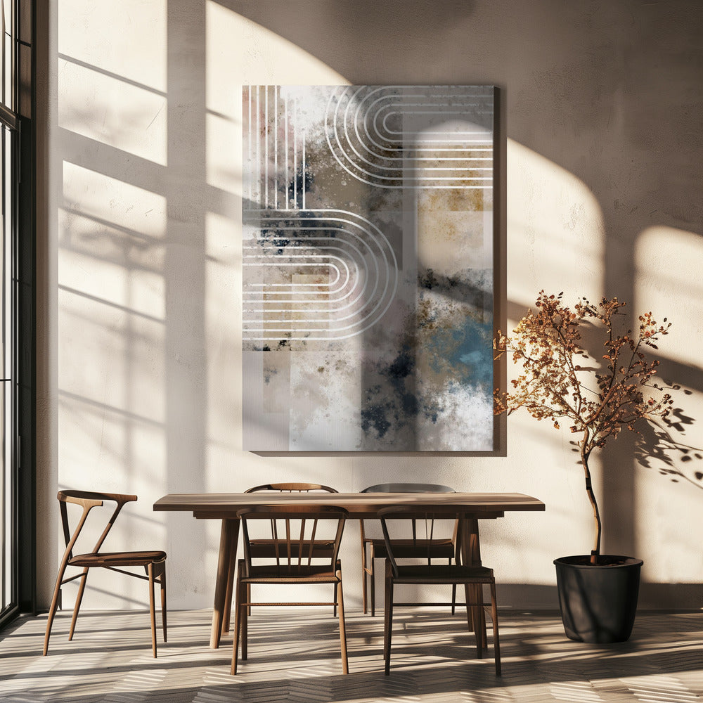 Wand-KUNST Bögen Spritzer
