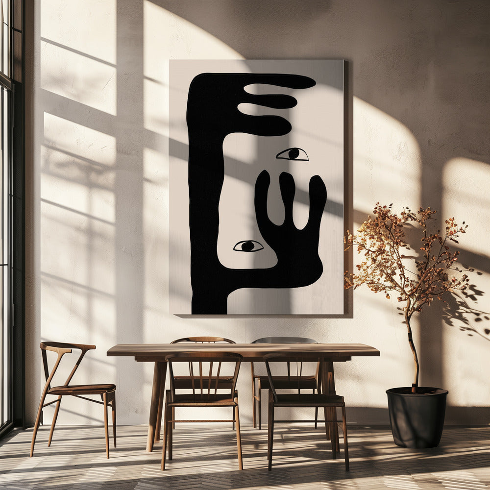 Wandbild Abstrakte Gesicht Nr. 2.