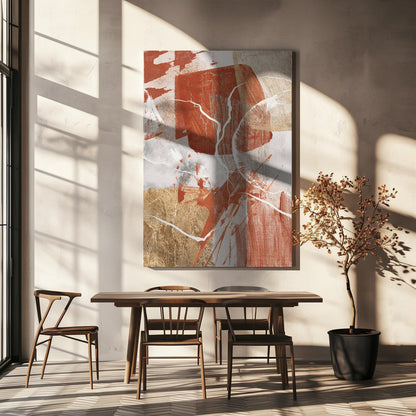 Wandbild Goldener Globus 2