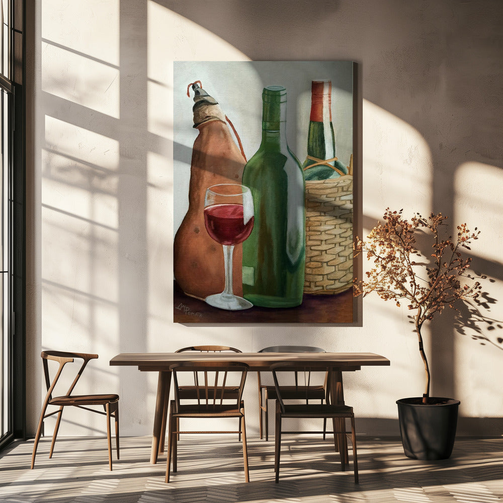 Wandkunst im Weingut