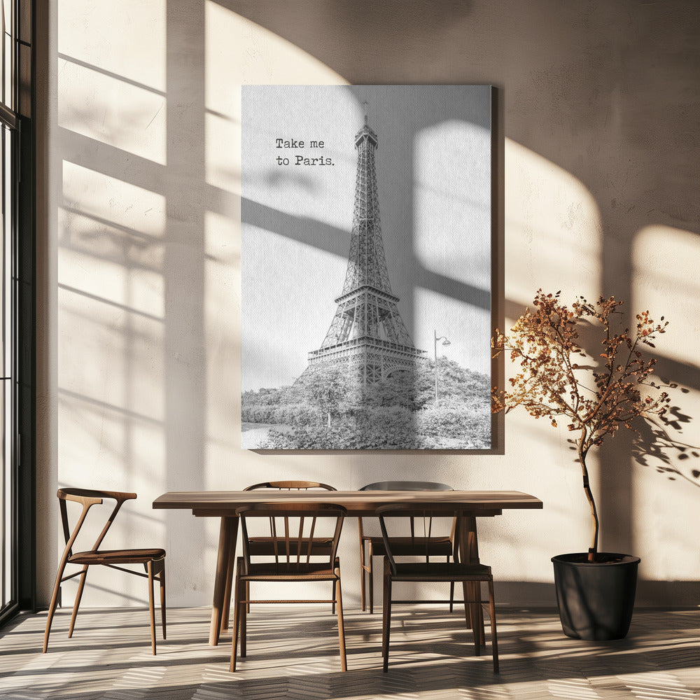 Wandbild Bring mich nach Paris