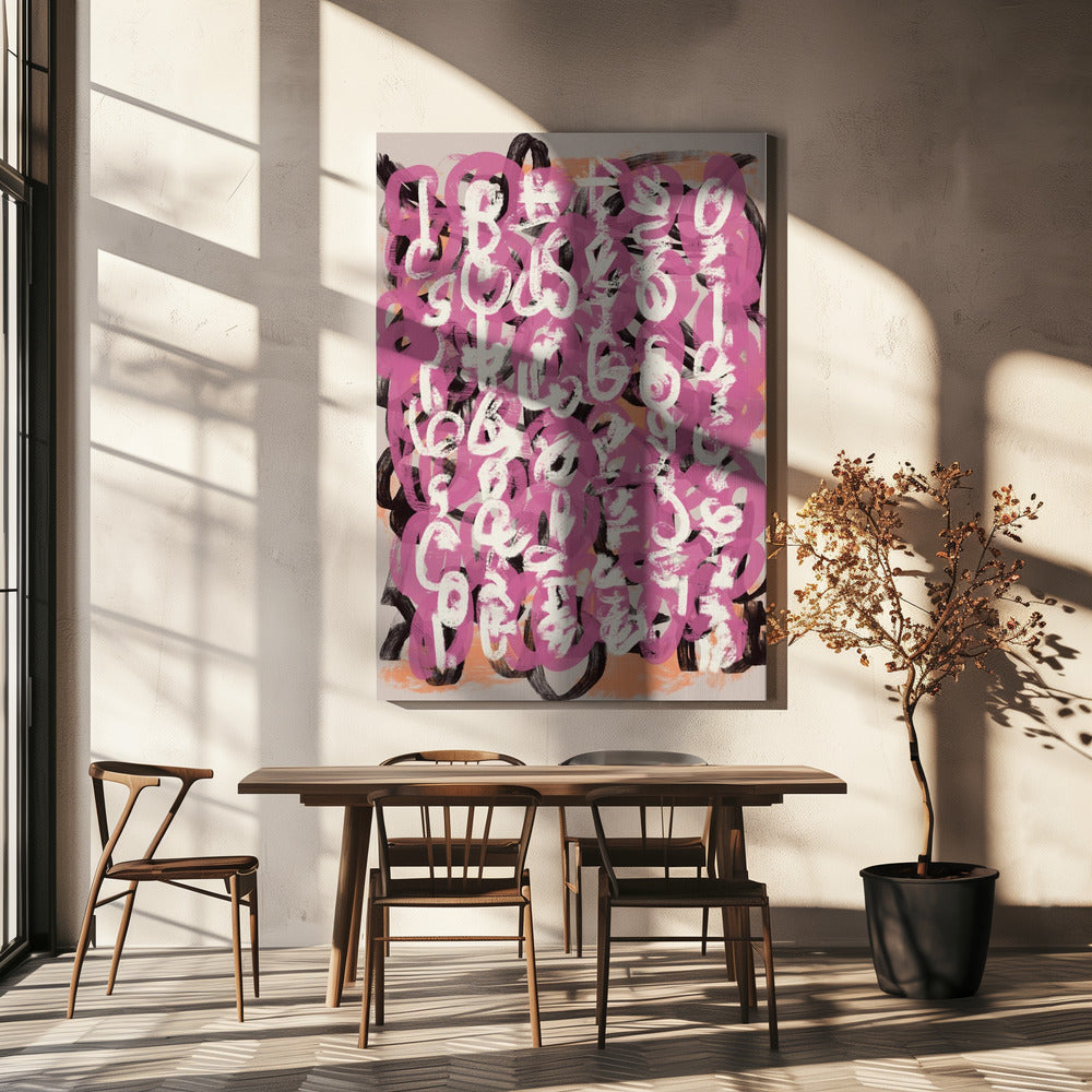 Wall art Paint brush abstract