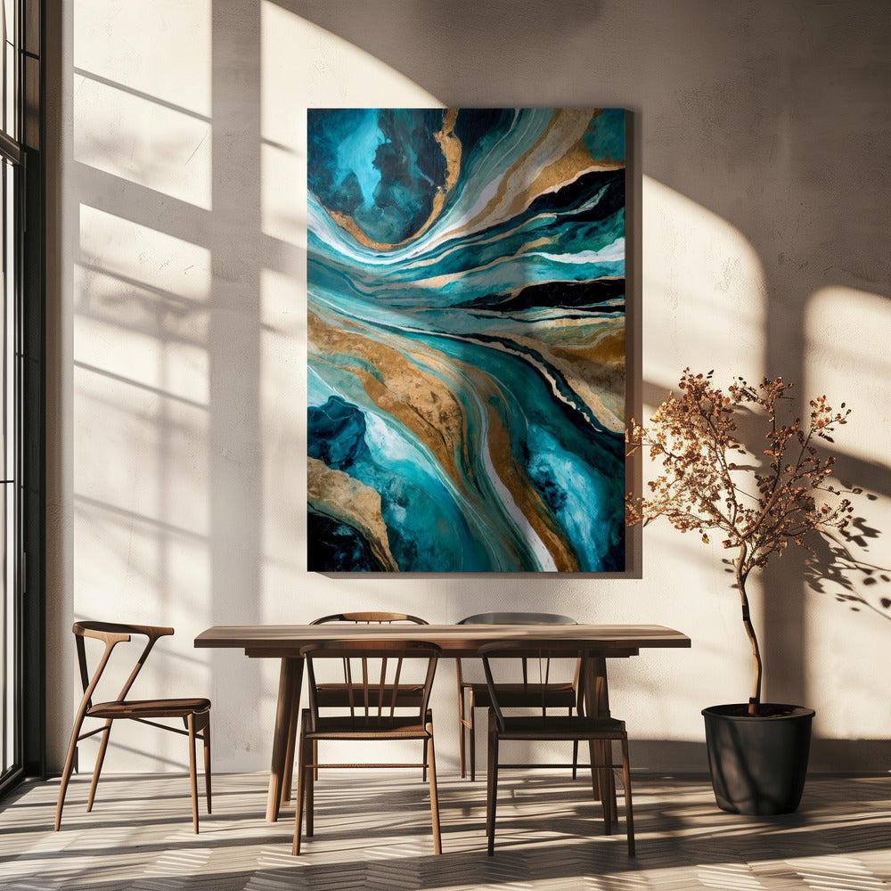 Wall art Flowing Through Time