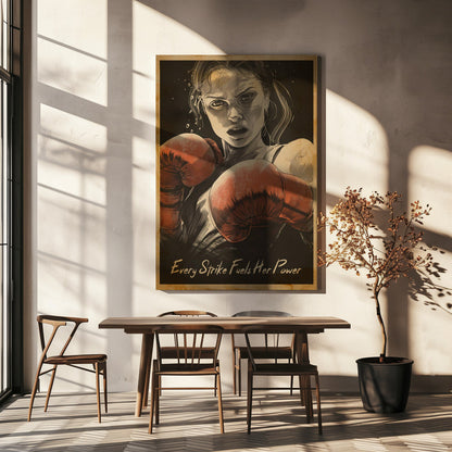 Wandkunst Jeder Schlag stärkt ihre Kraft