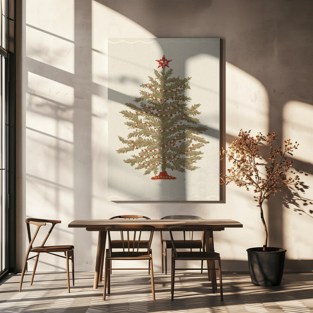 Wandbild Weihnachtsbaum 02 Leinwanddruck