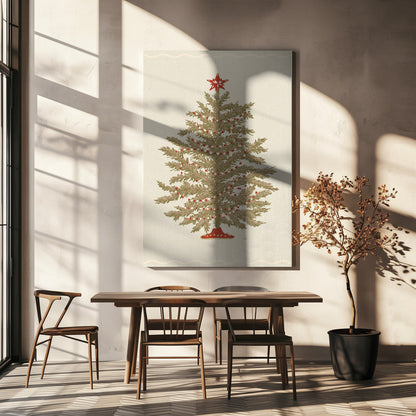 Wandbild Weihnachtsbaum 02 Leinwanddruck