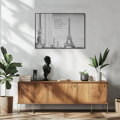 Wall art Breathe Paris in