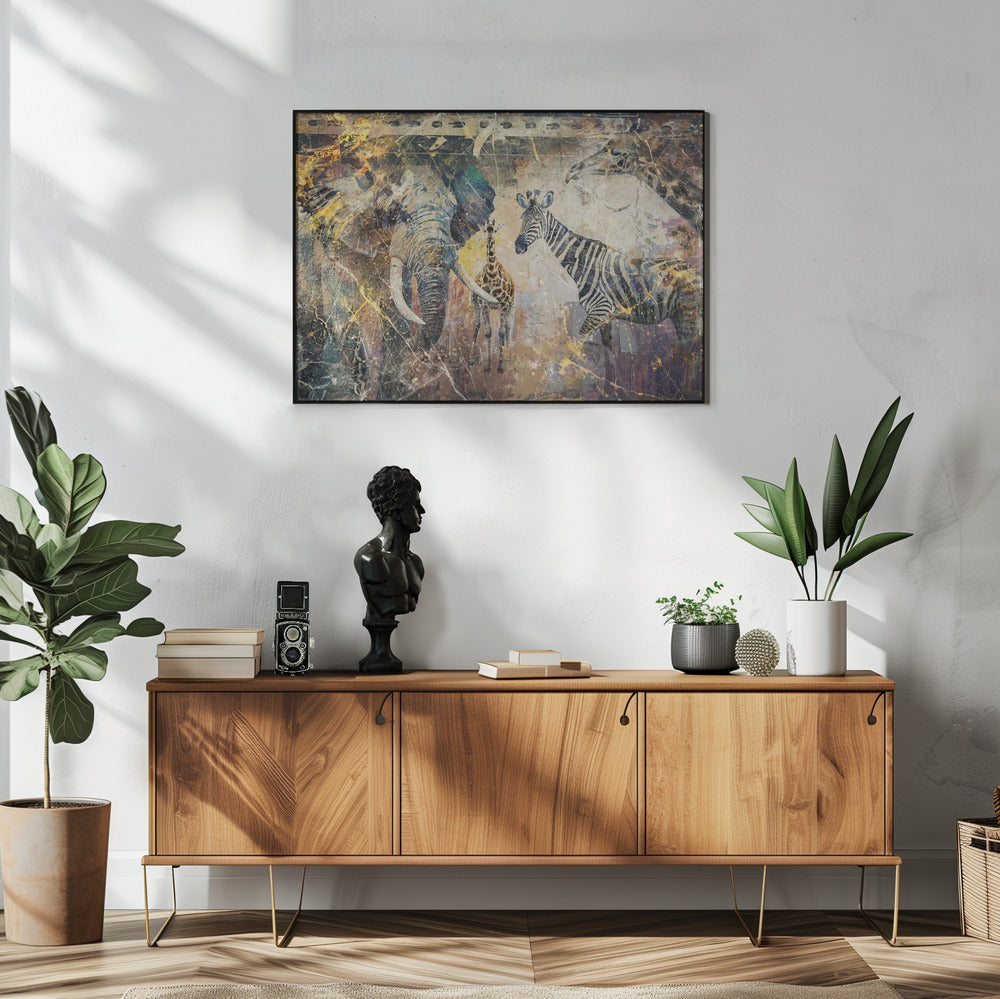 Wandbild Afrikanische Kunst Illustration Wandbild 113