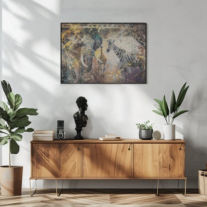 Wandbild Afrikanische Kunst Illustration Wandbild 113