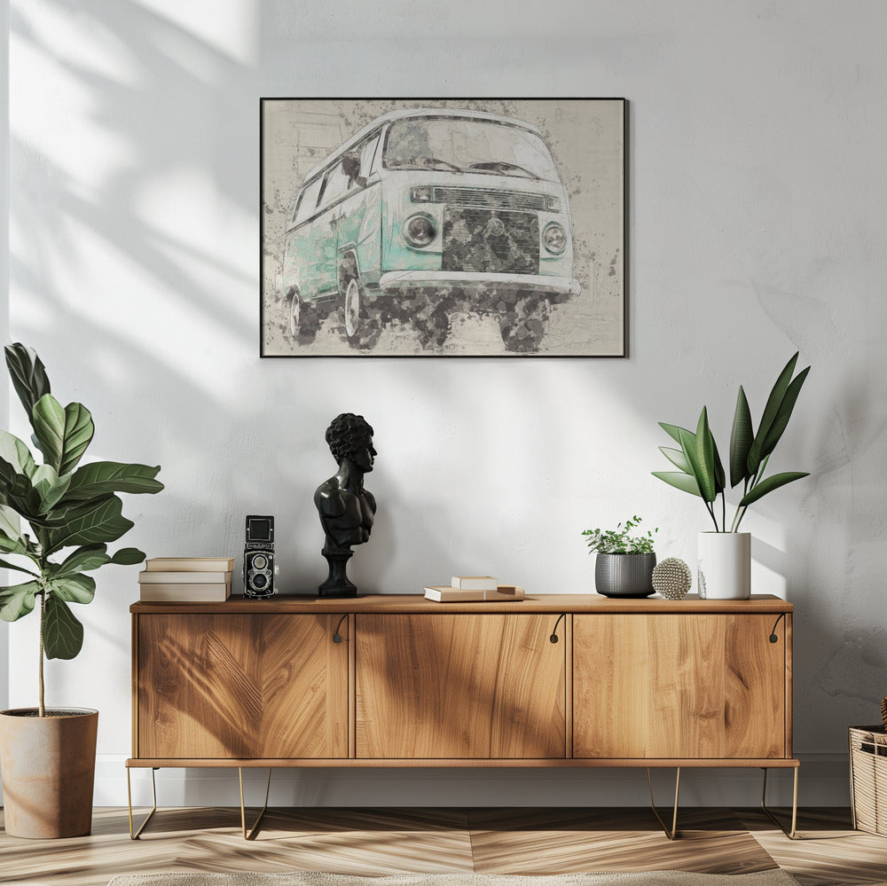 Wall art Volkswagen Combi