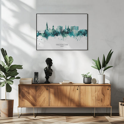 Wandkunst Fredericton Kanada Skyline