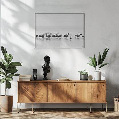 Wandbild Flamingos