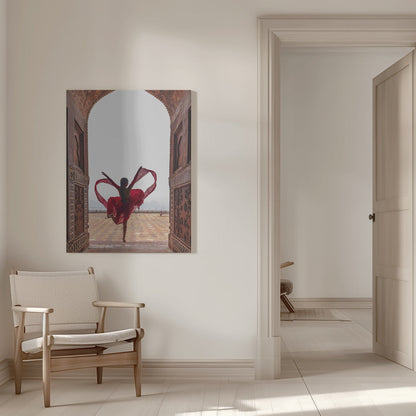 Wall art Taj Mahal's Heart Canvas Print