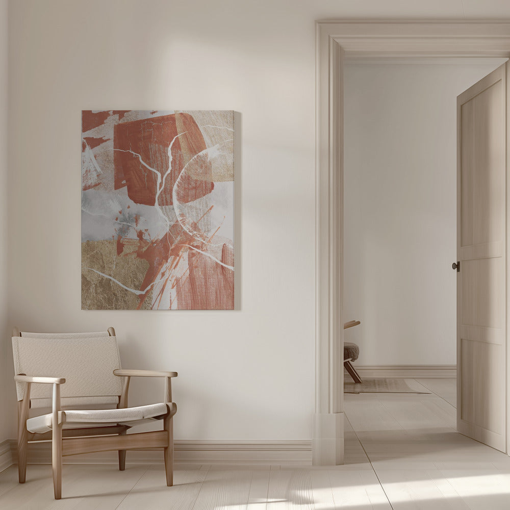 Wandbild Goldener Globus 2