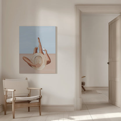 Wandbild Poolside Girl