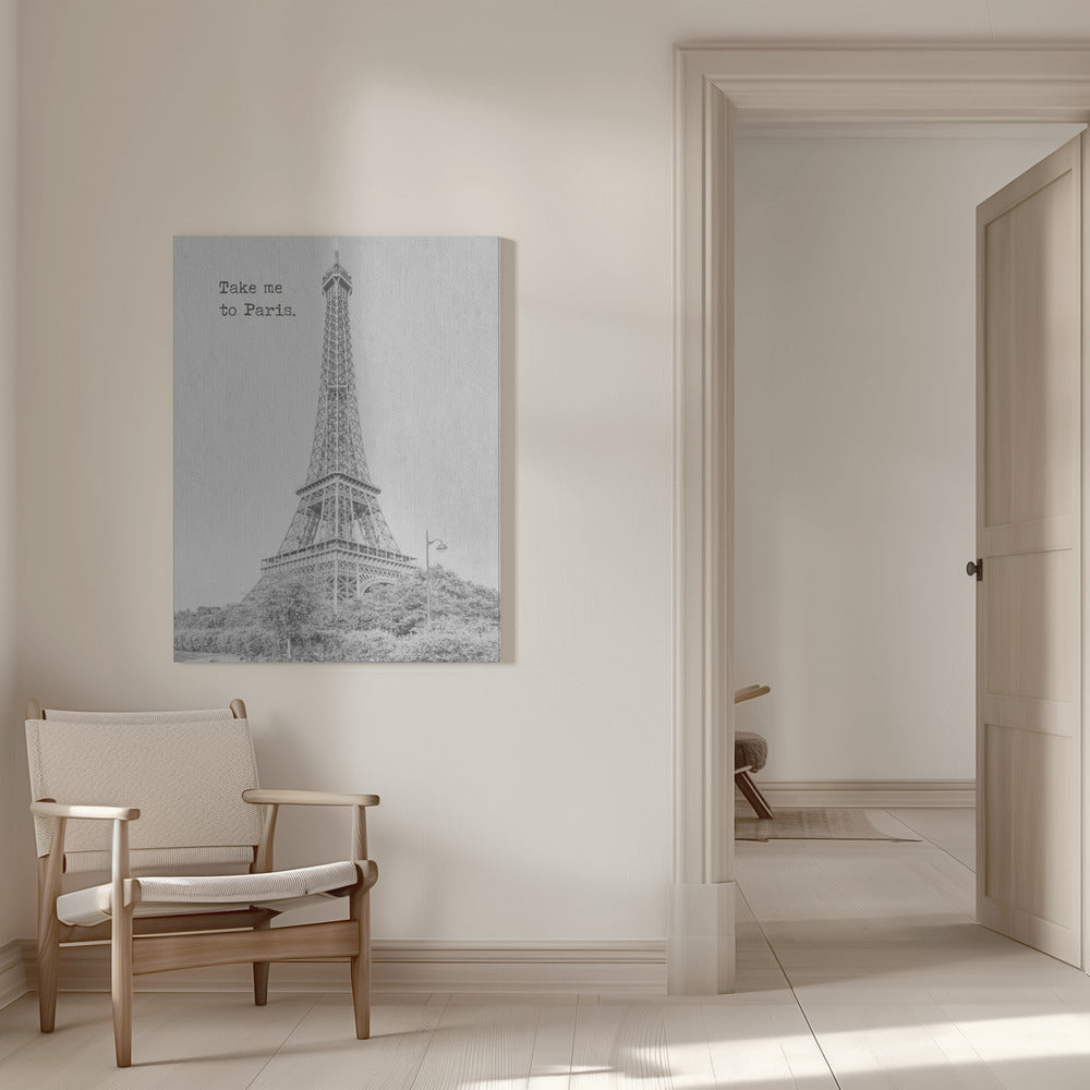 Wandbild Bring mich nach Paris