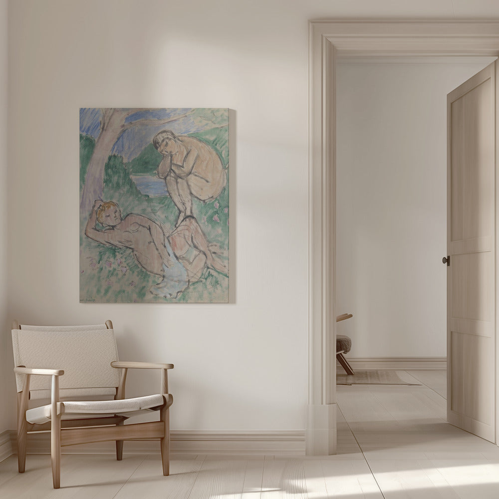 Wall art Baigneurs