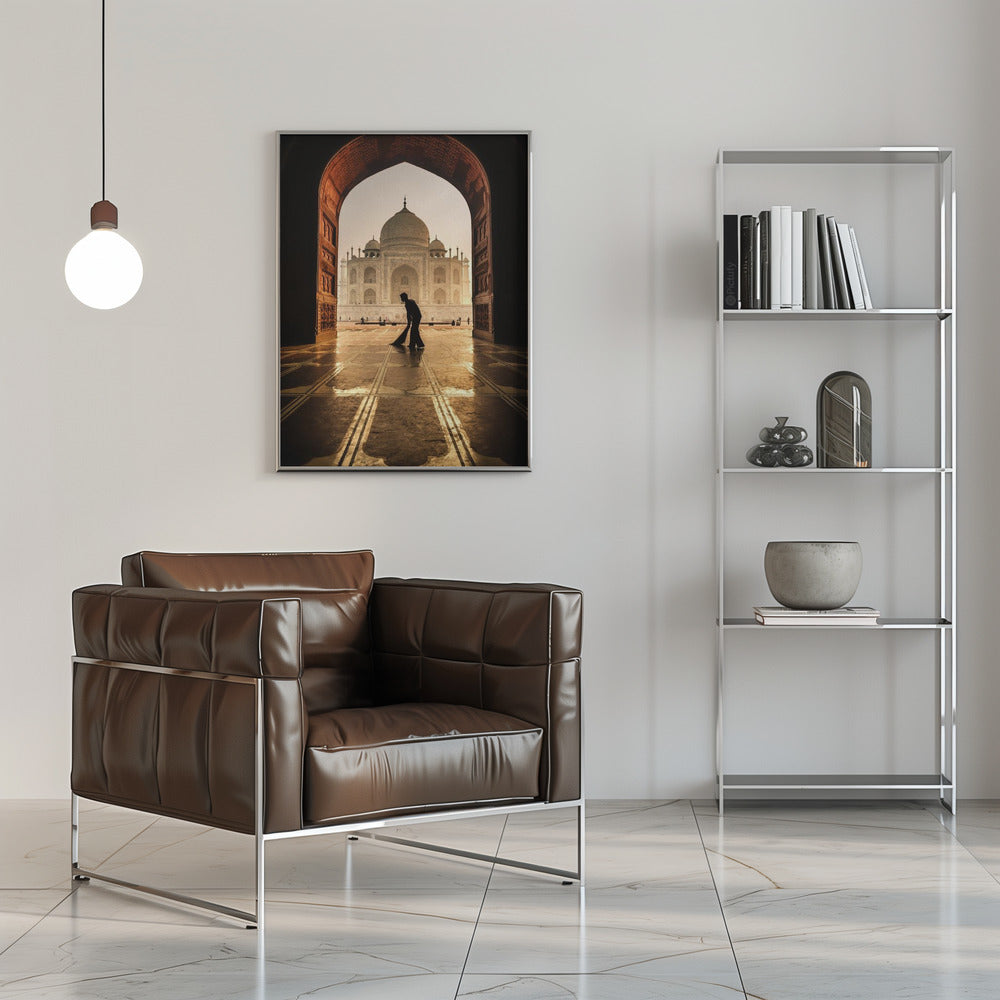 Wall art Taj Mahal cleaner