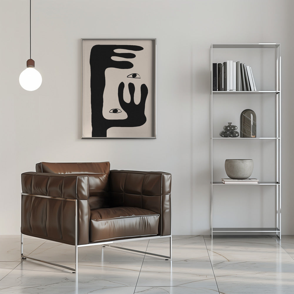 Wandbild Abstrakte Gesicht Nr. 2.