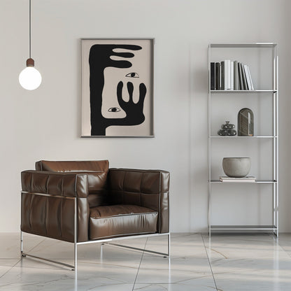 Wandbild Abstrakte Gesicht Nr. 2.