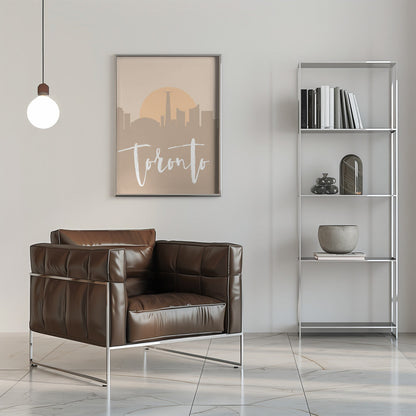 Wall art Skyline Earth Tone 2 89